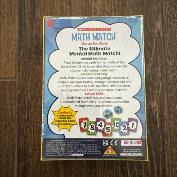 Scholastic Math Match Game with Colorful Design - Picture 2 of 2